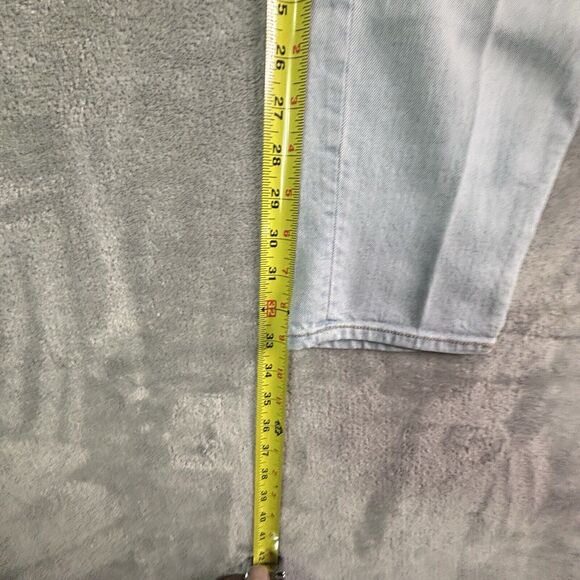 Old Navy Women Size 6 Blue Mid Rise Boyfriend Insulated Light Wash Stretch Jean - Picture 7 of 9